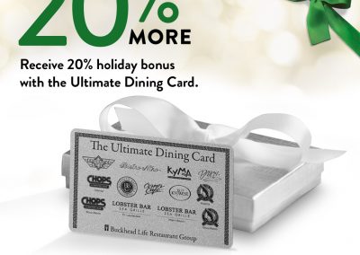 Buckhead Life Restaurant Group: Dining Card Campaign